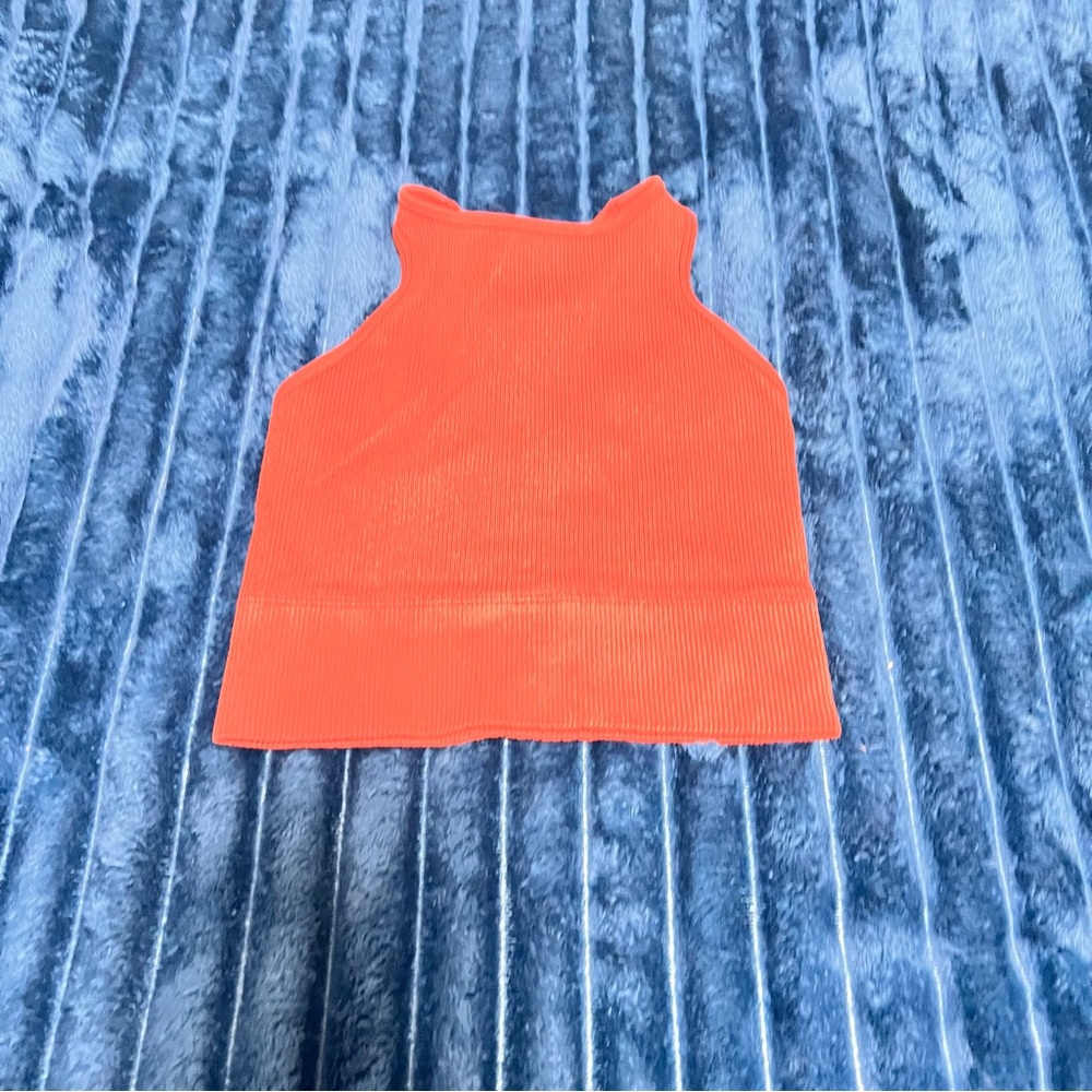 Gilly Hicks Bold Red/orange Sleeveless Top
